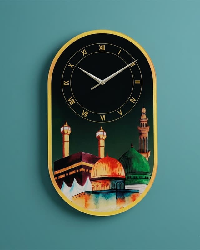 এক্রেলিক প্রিমিয়াম ৩ পবিত্র স্থান ক্লক