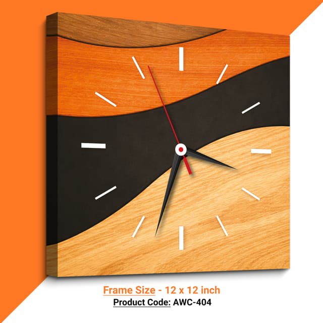 প্রিমিয়াম ন্যাচারাল উড ওয়াল ক্লক